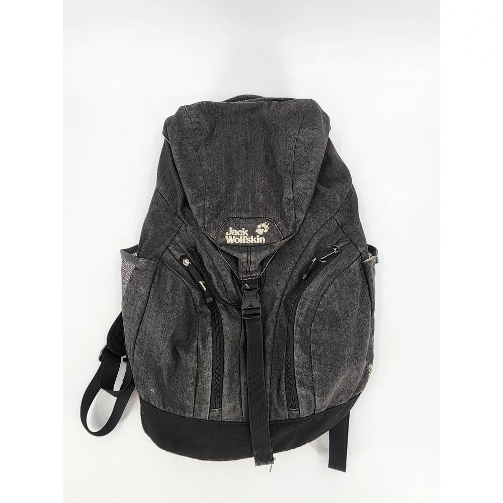 Jack Wolfskin Pecos Backpack Snuggle Up Black Grey Daypack Hiking Bag